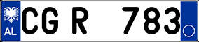 Trailer License Plate